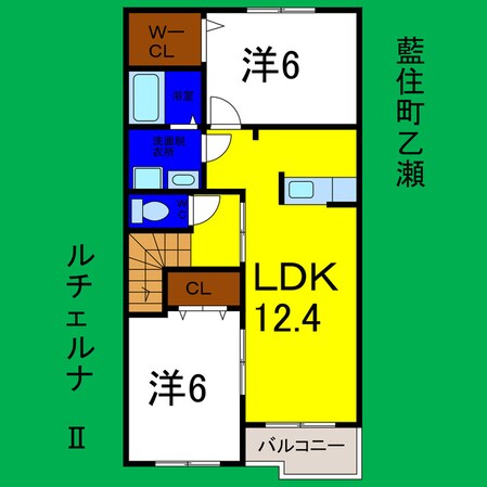 ルチェルナⅡの物件間取画像